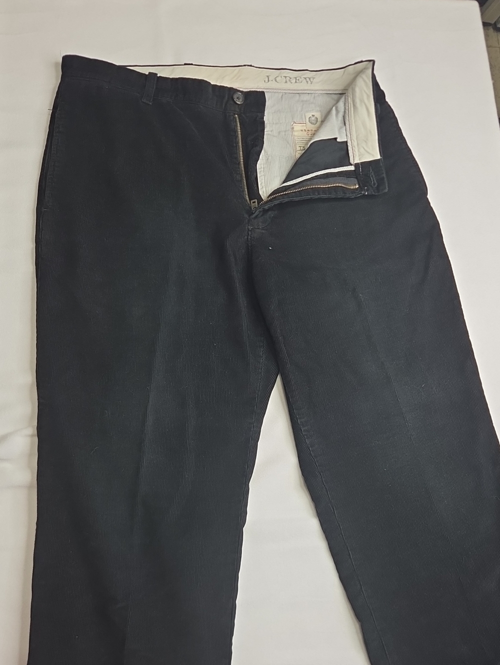J. Crew Men's Black Corduroy Trousers